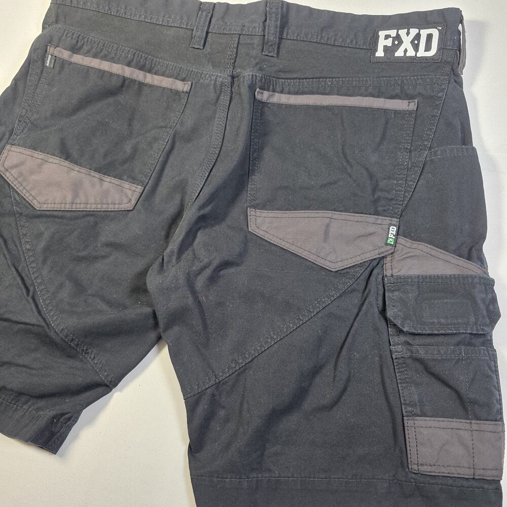 FXD WS-1 Mens Size 40 Black Cargo Work Shorts DURA500 Utility Canvas Workwear